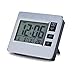 Hiyoo Digital Desk Clock Refrigerator Hood Kitchen Timer 12/24 Hour Alarm Date Week Indoor Thermometer LCD Backlight Clock Battery Operated Table Room Office Senior
