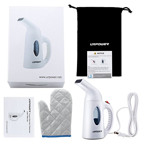 URPOWER Garment Steamer 130ml Portable Handheld Fabric Steamer Fast Heat-up Powerful Travel Garment Clothes Steamer with High Capacity for Home and Travel, Travel Pouch Included Home & Kitchen, Irons & Steamers, Garment Steamers