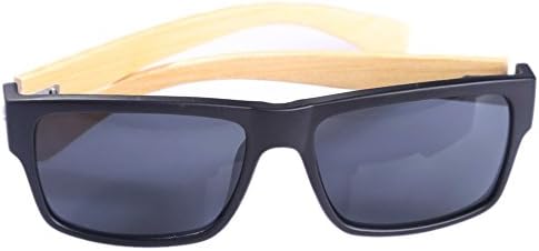 GuangSam NEW Black Bamboo Sunglasses Wooden Wood Mens Womens Retro Vintage UV Glasses With Box