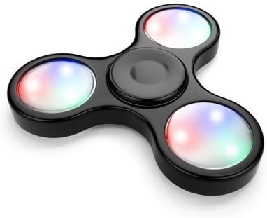 BLACK Fidget Toys,LED Spinner Fidget Toys The Anti-Anxiety 360 Spinner SHIPS FROM USA