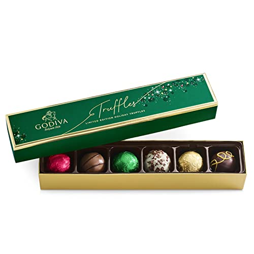 Godiva Chocolatier Chocolate Holiday Truffle Flight 6 Piece Limited