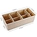 4 Sets Adjustable Drawer Dividers Junk Drawer Organizer Jewelry Socks Underware Containers Khaki