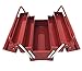 Excel TB122B-Red 5-Tray Cantilever Metal Tool Box, Red