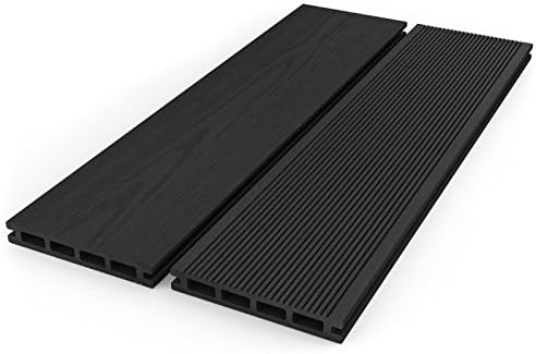 Composite Decking | WPC Decking | Wood Plastic Decking | Dino Decking ™ UK - Highest Quality | Boards, Edging, Trims, Fixings, Clips, Joists | Decking Board - Graphite (4m)