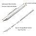 Art Knife Set, Lehosek Precision Hobby Art Utility Knife with Safety Cap Stainless Steel Art Blades Kit for Cutting Carving Art Creation (2knives+20blades)