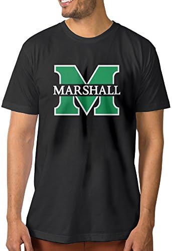 Candi Men's Marshall University Logo Tshirt Tee Summer Casual Black Size L