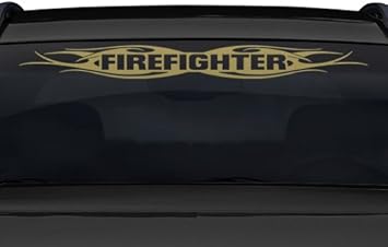 Sticky Creations Design 115 Firefighter Tribal Flame Windshield