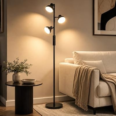 Candeeiro de Pé LED, 3 Luzes Independentes, 36W, AVEN FL08