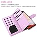 Dailylux S8 Plus Case,Galaxy S8 Plus Case,Galaxy S8 Plus Wallet Case,Glitter Luxury Bling PU Leather TPU Inner Shell Flip Case 9 Card Slots Cover for S8 Plus 6.2 inch-Glitter Purple