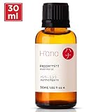Hana Peppermint Essential Oil (1oz) - 100% Pure Therapeutic Grade for Aromatherapy, Skin Care, Hair, and Diffuser