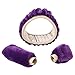 UNKE Winter Warm Plush Handbrake Cover Gear Shift Cover Steering Wheel Cover,Purple