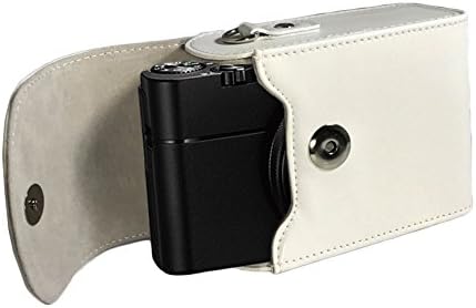 Sony RX 100 Leather Camera Case, DigiRole Protective Leather Camera Case Bag for SONY DSC-RX100 V, SONY DSC-RX100 IV, DSC-RX100 III (White)