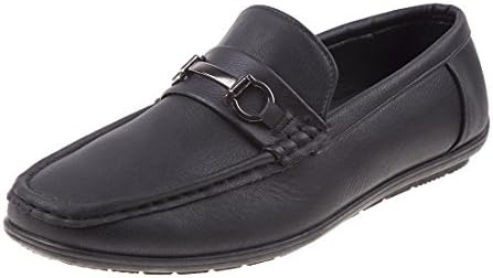 Joseph Allen Men\'s Slip on Loafer Dress Shoe, Black, 10 D(M) US'