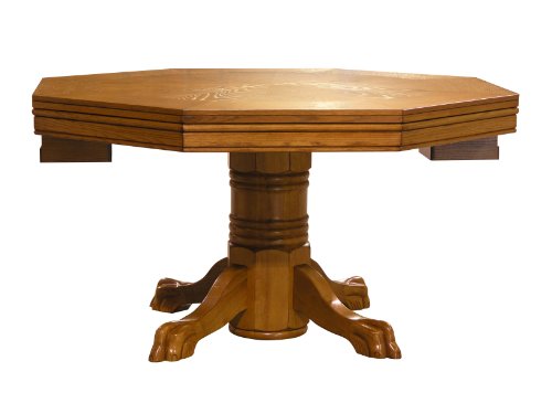 54" Combination 3-in-1 Game/Dining Table in Oak finish