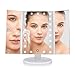 DreamGenius Makeup Mirror LED Trifold Lighted Vanity Mirror with Touch Screen 1x/2x/3x Magnification