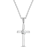 Amazon.com: 925 Sterling Silver Girl's Clear Cubic Zirconia