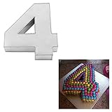 Large Number Four Birthday Wedding Anniversary Cake Tins / Pans / Mould by Falcon 14