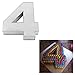 Large Number Four Birthday Wedding Anniversary Cake Tins / Pans / Mould by Falcon 14