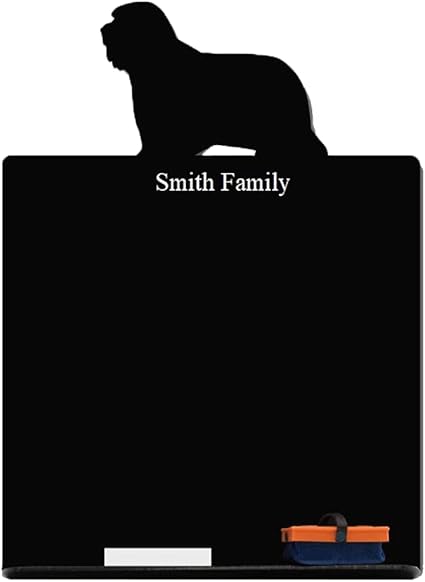 Amazon オリジナルペットシルエットミニ黒板 裏面オプション 3 マグネット 書体フォント 2 和文書体b 黒板 文房具 オフィス用品