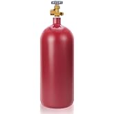 40 Cubic Foot DOT Approved Steel Nitrogen Cylinder with CGA580 Valve(Empty) | DOT-3AA Approved, High-Strength Alloy Steel Inert Gas Tank for Manufacturing, Welding, Fresh Production Date