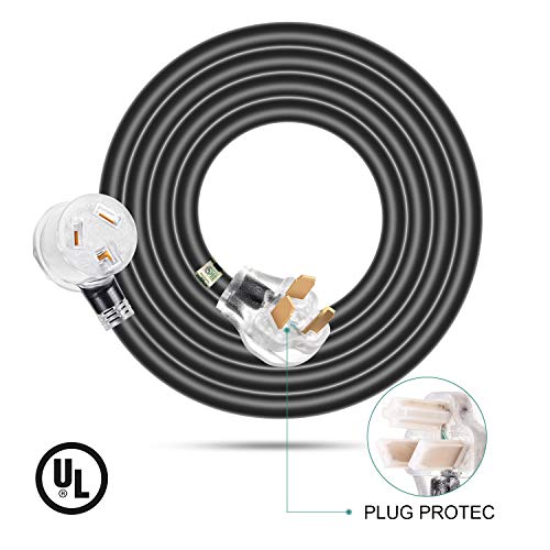Rophor Dryer Extension Cord 3 Prong, 30 Amp NEMA 1030P to 1030R with