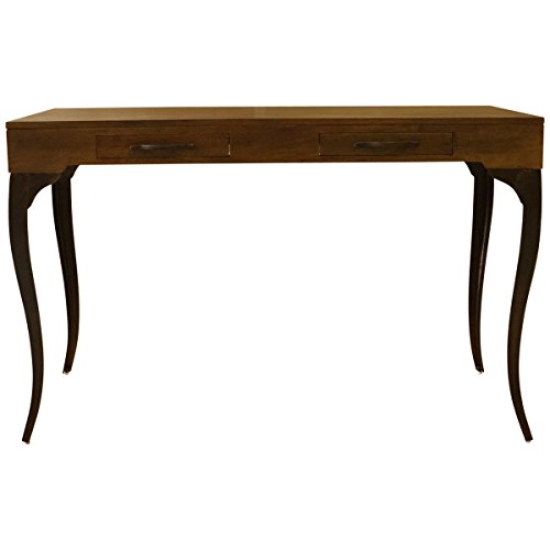 Console Table Classic Style, Solid Wood & Iron Accent Furniture
