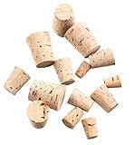 GSC International, Set of 100 Assorted Size (0-11) Cork Stoppers, (18035)