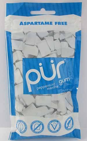 PUR PEPPERMINT XYLITOL GLUTEN-FREE GUM (BULK SIZE)
