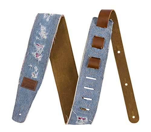 Fender x Wrangler Gitarrengurt Denim Vintage Look Indigo