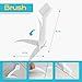 NADAMOO Grout Pen White Grout Coating Whitener Grout Cleaner Brush Restore Renew Bathroom Kitchen Grout Tile Wall Floor Line Scratch Repair Furniture Touch Up Marker White - 3 Pen, 1 Brush, 3 Nibs