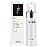 Hair Loss Serum, ESSLUX Hair Regrowth Treatment 5% Minoxidil Topical Solution for Hair Loss and Hair Thinning, Alcohol-Free, Suitable for Men and Women (80ML)