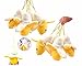 TECH-P® Creative Life Mini Peel Soft Banana Phone Bag Keychain Pendant Decoration for Home Wall Party Decorations (Banana 10/Set-1.5
