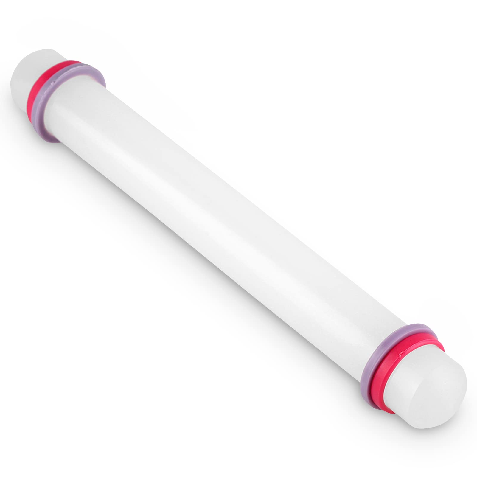 9 Inch Rolling Pin for Icing,Rolling Pin with Thickness Guide Rings,Adjustable Rolling Pin Pastry Dough Roller for Fondant, Pizza, Pasta,Rolling Pin for Baking