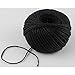 100M/Roll 2mm Natural Jute Rope Hemp Twine Strong Cord Thick Rope String for DIY Craft Home Garden Deco (Black)