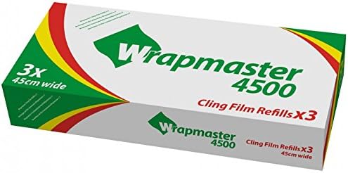 Wrapmaster 4500 Cling Film Refills - 45cm x 300m (Pack of 3)