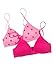 Jockey Girl's Bras Girls Front Closure Cotton Bra - 2 Pack, Pink/Pink Dots, 34A