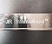 JR2 Shining Double Row Crystal Metal License Plate Frame+Free Screw Caps (White)