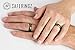 SafeRingz Metallic Silicone Wedding Ring Made in the USA, Antique Gold, 7
