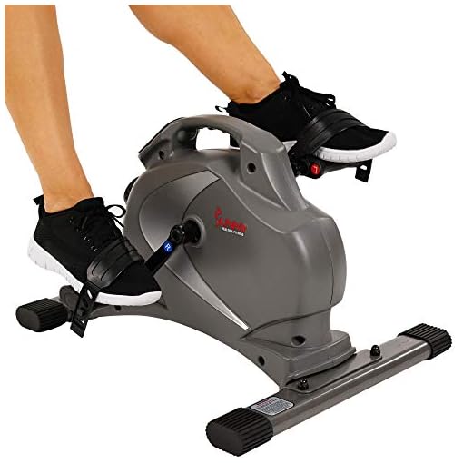 Sunny Health and Fitness Magnetic Under Desk Mini Bike Pedal Exerciser