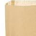 Plain Natural Kraft Sandwich Bag - Ideal for pretzels, sandwiches and candies - Made in USA - 6 x 3/4 x 6-1/2 (Pack of 100)
