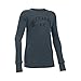 Under Armour Girls Waffle Long Sleeve Shirt, Stealth Gray, Youth Medium