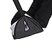 Foot Rest - Portable Travel Footrest for Airplane Ergonomic Adjustable Height Foot Hammock Cushion to Relieve Knee Pain Flight Under Desk for Car Home Office Foldable Footstool with Sleep Mask (Black)