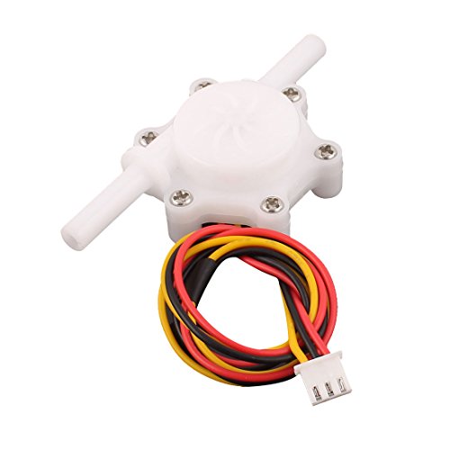 uxcell 6mm Diameter Hall Effect Water Flow Sensor Flowmeter Fluid Meter 0.3-4.5L/min DC5V 0.8MPa
