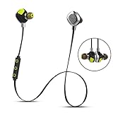 Morul U5PLUS Bluetooth Headphones Wireless Sports 4.1 Bluetooth Headset Waterproof Earbuds  Magnetic HD Stereo Earphones In-Ear Noise Cancelling with Mic Sweatproof Earpiece HandsFree -Black