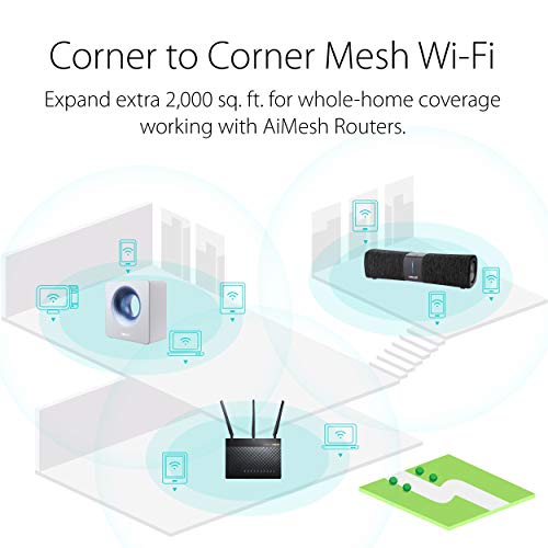 ASUS-Lyra-Voice-All-In-One-Smart-Voice-Router--AC2200-Tri-Band-Mesh-WiFi-Router-and-Bluetooth-speaker-with-AiMesh-support-and-Amazon-Alexa-Built-in