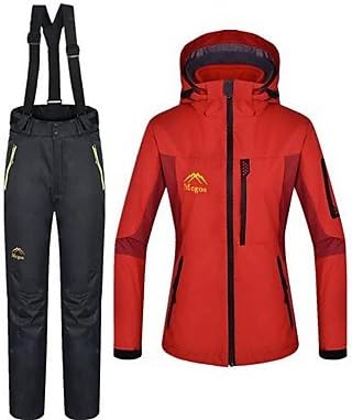 naluo Women's 3 in 1 Thermal Windproof &amp; Waterproof Skiing Suit