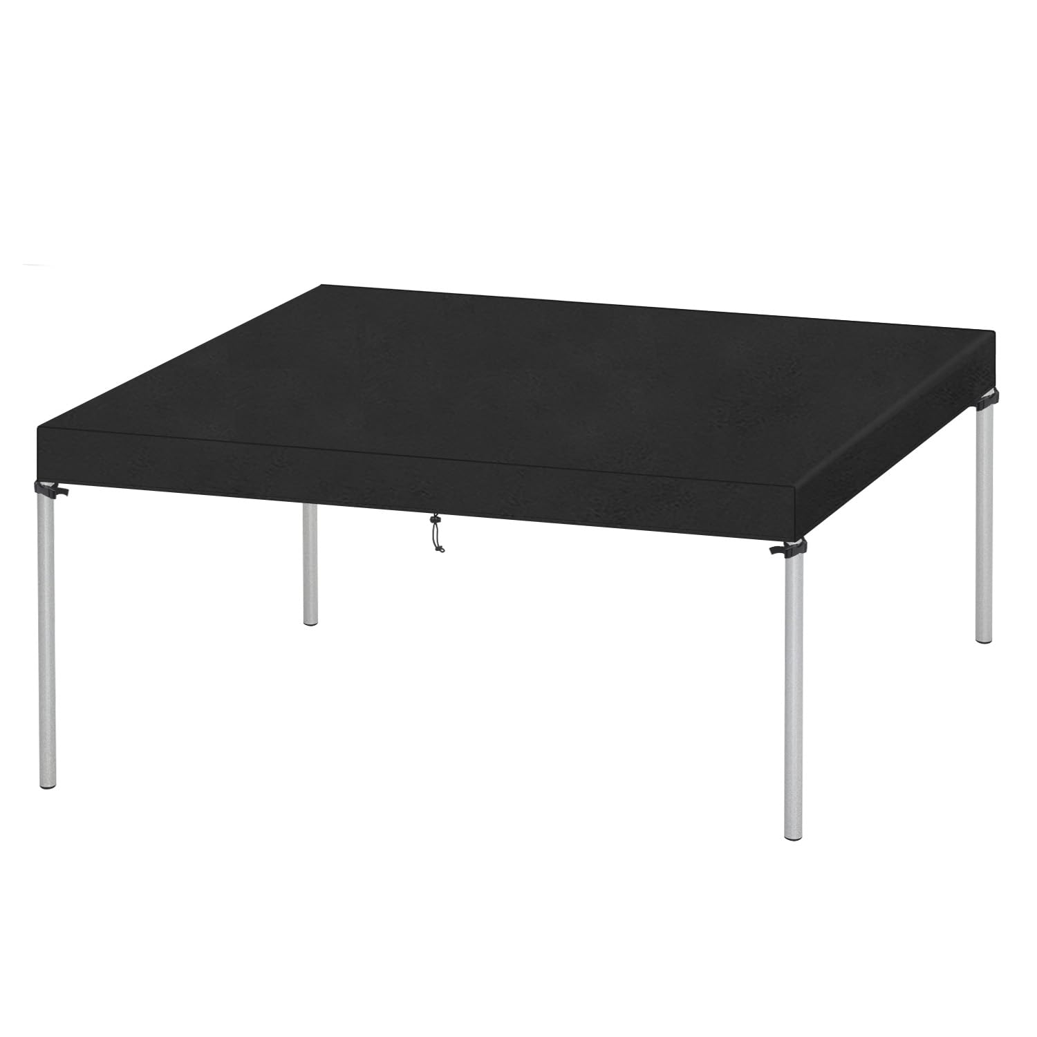 VANSHEIM Outdoor Table Top Covers Waterproof Table Cover Outdoor Furniture Cover Windproof Garden Table Cover 420D Oxford Fabric 220x140x15cm