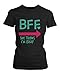 365 In Love Funny Best Friend Shirts - Crazy BFF Matching Black Cotton T-Shirts (Left- M/Right- M)