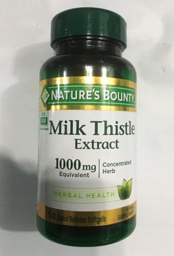 NATURE’S BOUNTY MILK THISTLE 1000MG SOFTGELS 50 EA (PACK OF 6)