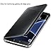 Hovisi Luxurious Shiny Flip Case Cover Samsung Galaxy S6 Edge Plus (Black)
